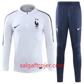 Frankrig 2 Stars Sweatshirt Dragt Hvid 2018